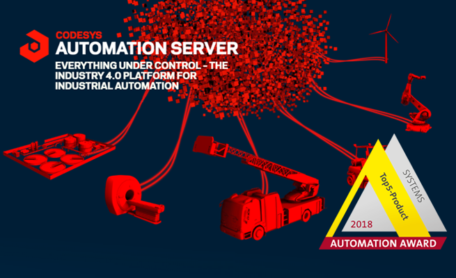 CODESYS 工業(yè)云產(chǎn)品獲得2018德國自動化獎提名，紐倫堡SPS展會上將最終揭曉獎項